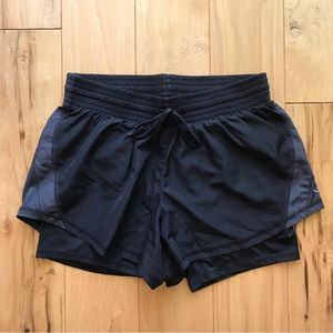 Champion 2-in-1 Black Running Shorts